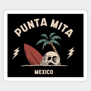 Vintage Surfing Punta Mita, Mexico Magnet